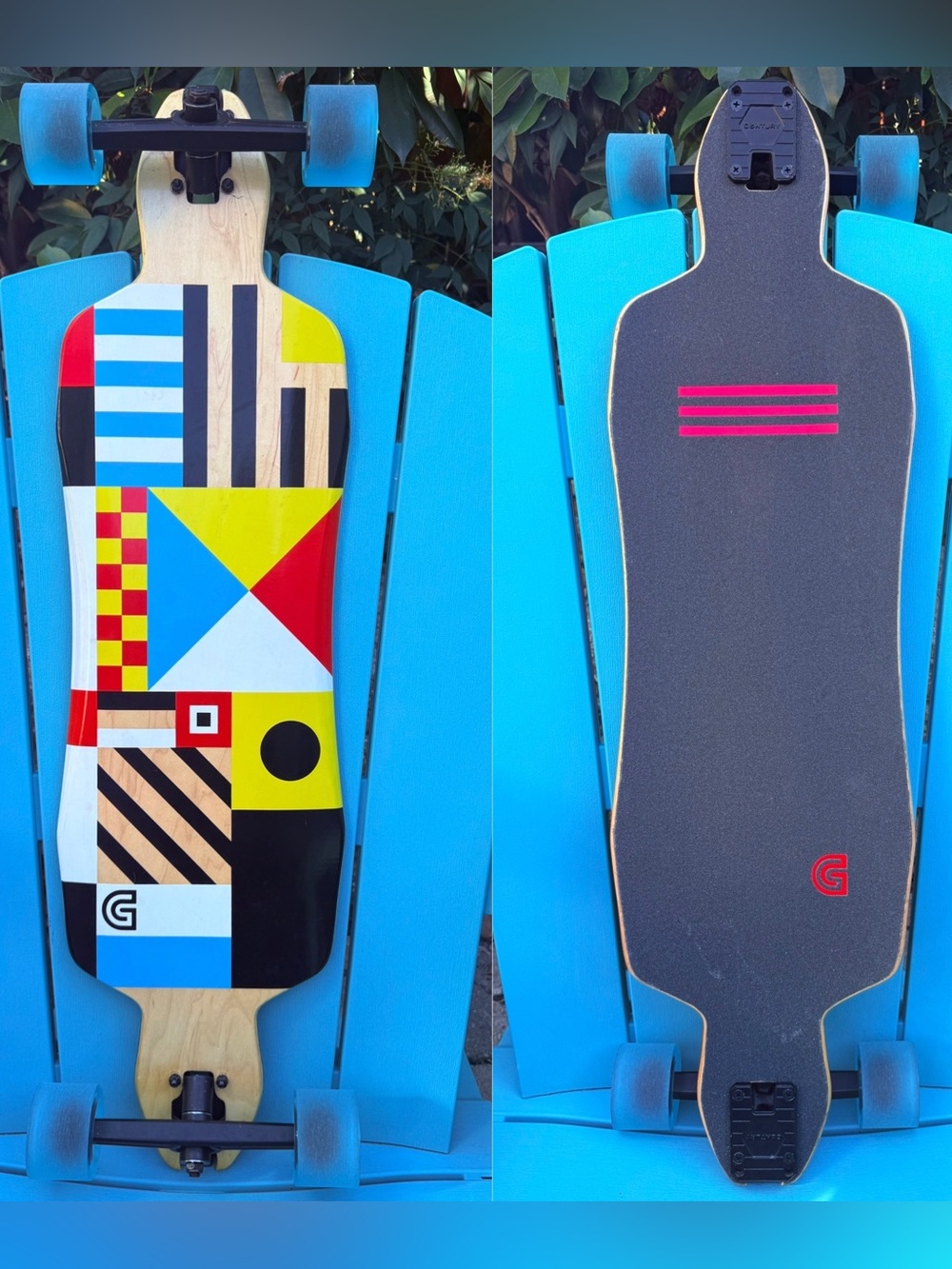GoldCoast Classic Field complete Drop Through Longboard Skateboard 9.875” x 36”